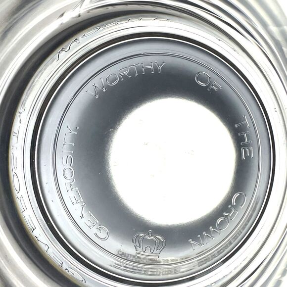 CROWN ROYAL floating crown on pillow 3D Hologram Rocks whiskey Glass set of 2 - Picture 10 of 16